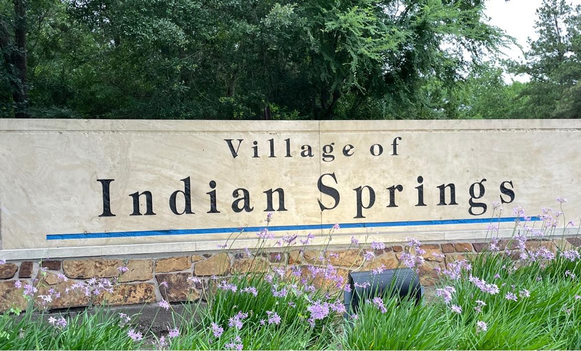 Photo of Indian Springs entry way sign