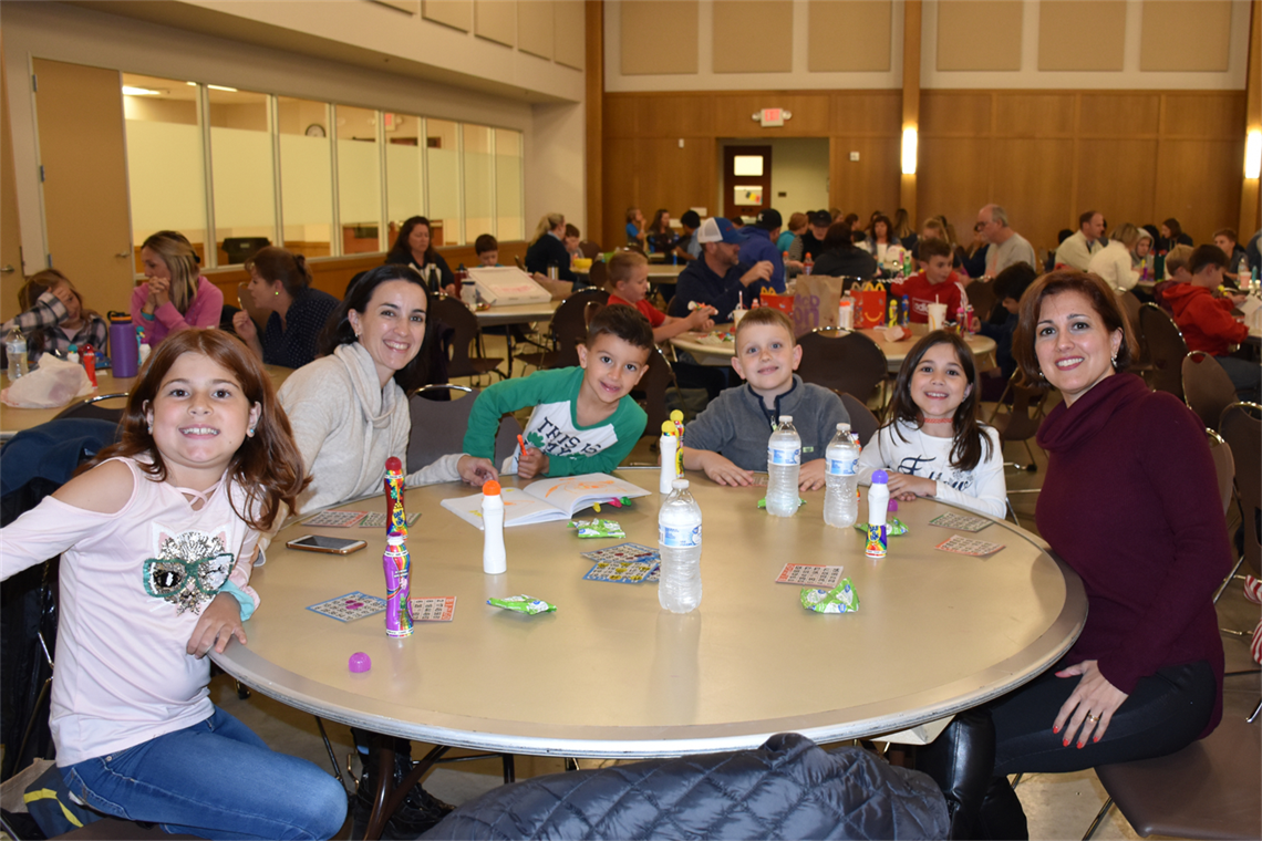Photo of a family playing Bingo
