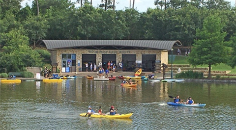 Photo of kayaks on the water 