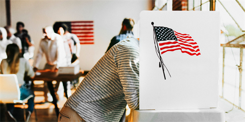 voters at a polling location
