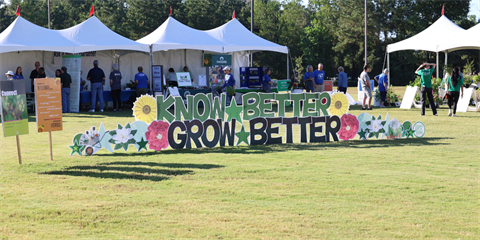 Image of a colorful sign that says, 