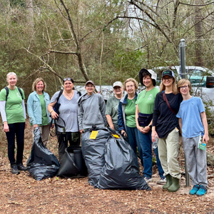 The Invasives Task Force after invasives removal in The Woodlands