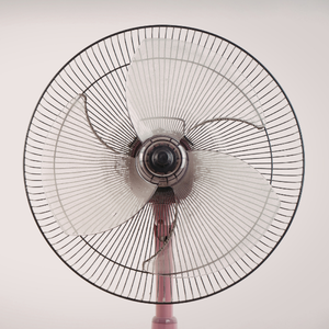 Top of an oscillating fan and its blades