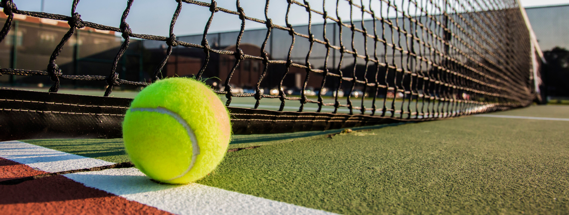 tennis ball on court