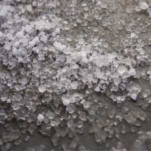 Sleet on the ground