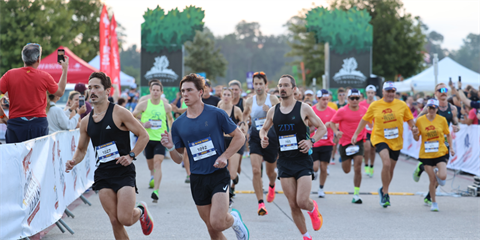 Photo of race participants running
