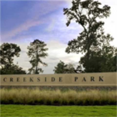 Creekside Park entryway sign