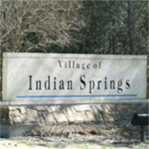 Indian Springs entryway sign