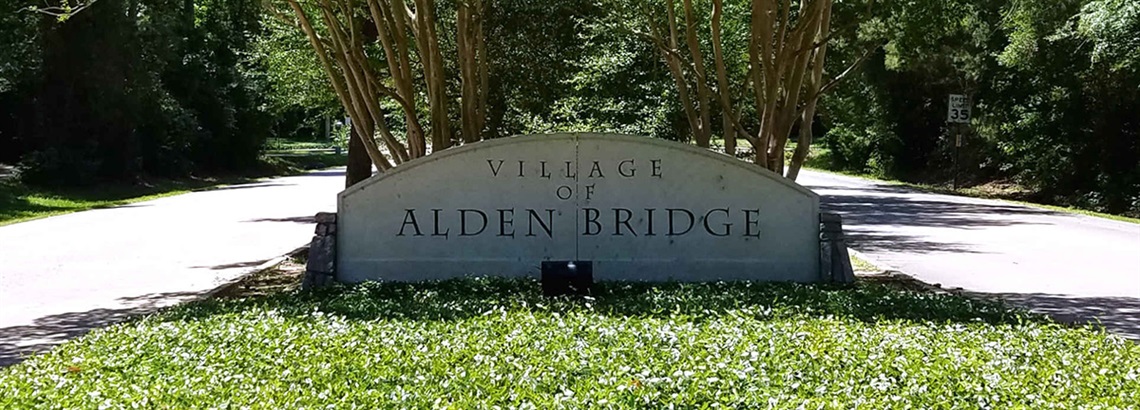 Photo of the Alden Bridge Entry Way Sign