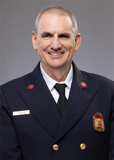 Photo of Fire Chief Palmer Buck